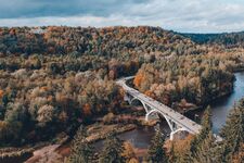 Autumn in Gauja National park Latvia